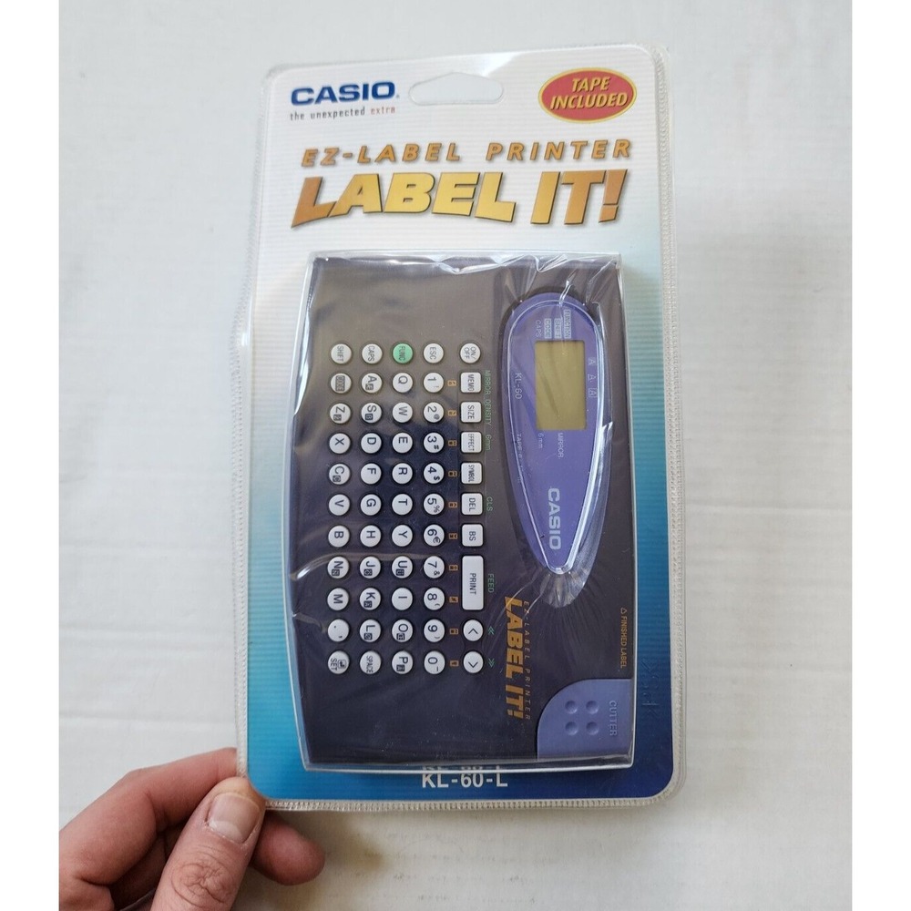 Casio KL-60L Label Maker Thermal Printer Compact System‎ NIB Sealed